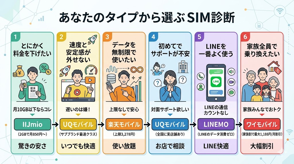 タイプ別SIM判断図
