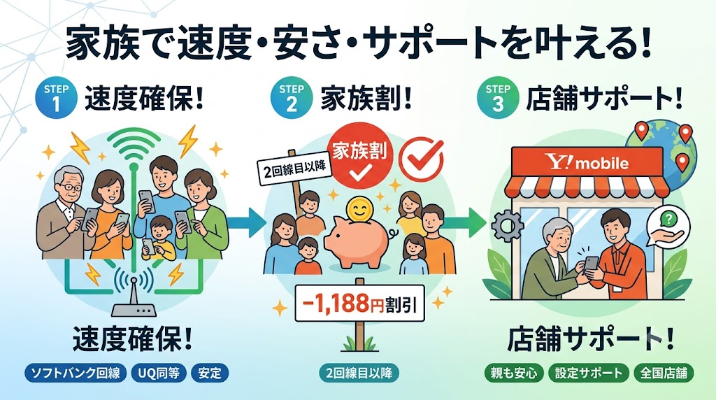 家族全員で速度を確保したい方
