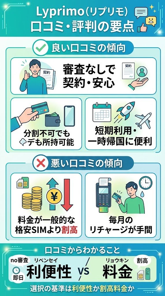 Lyprimoの口コミ・評判