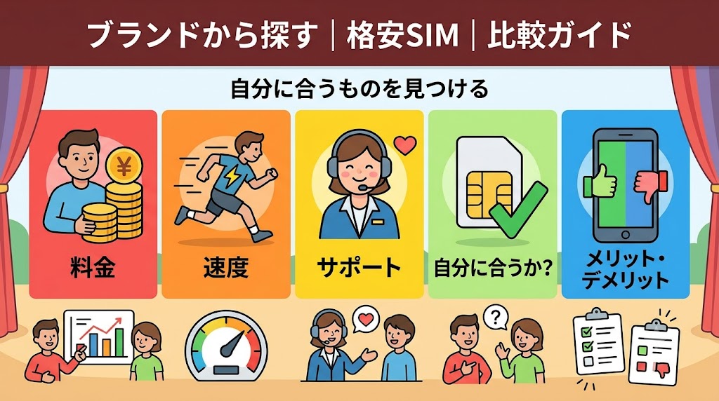 ブランドから探す格安SIM