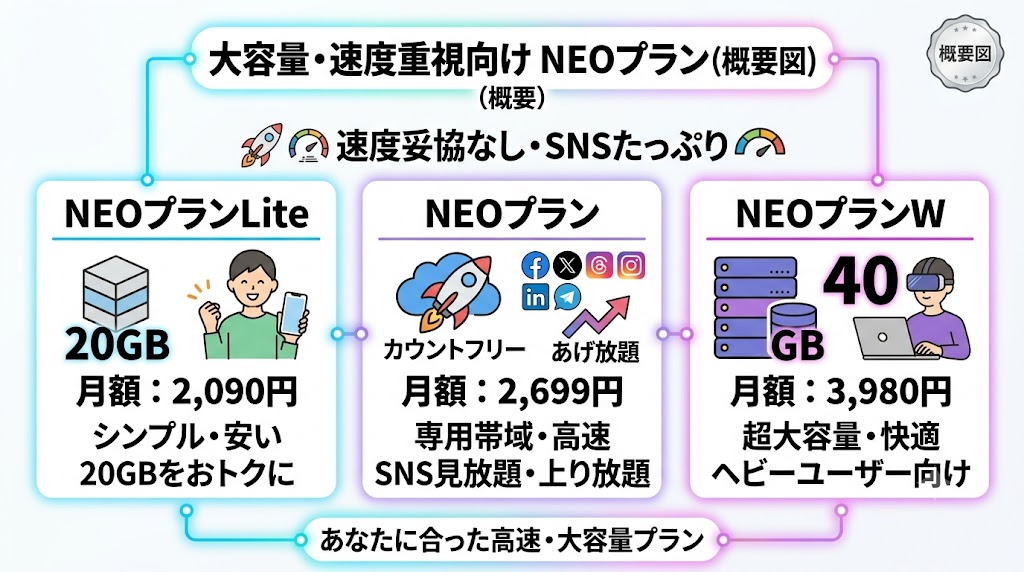 【大容量・速度重視向け】NEOプラン